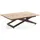 WFL GROUP Axen Braun Eiche 120-160 x 80 x 38-75 cm