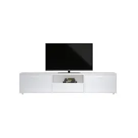 VCM ebuy24 Media TV Tisch 2 Türen 1 Schublade Weiß