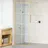 vidaXL Duschwand 80 x 195 cm Gehärtetes Glas goldfarben