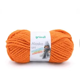 Gründl Alaska uni Häkelwolle, 100 g orange