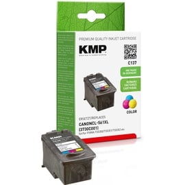 KMP C137 color Druckerpatrone kompatibel zu Canon CL-561XL (3730C001) blau,