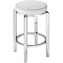 Hocker, weiß, H:51cm, Hocker, Badhocker