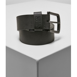 URBAN CLASSICS Leather Imitation Belt Gürtel, grau