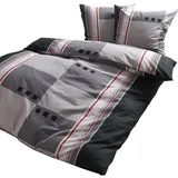 Traumschlaf Bettwäsche Davos grau 200x220 cm 200 x 220 cm