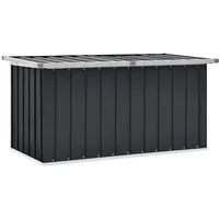 vidaXL Gartenbox 129 x 67 x 65 cm Anthrazit