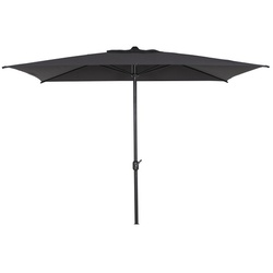 SIENA GARDEN Mittelstockschirm »Isa«, rechteckig, LxBxH: 300 x 200 x 253 cm, Aluminium - grau