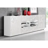 Home Affaire Prisma 241 cm 2 Türen 4 Schubkästen Weiß