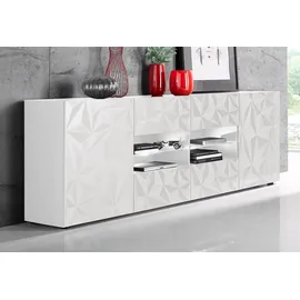 Home Affaire Prisma 241 cm 2 Türen 4 Schubkästen Weiß
