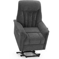 M MCombo Fernsehsessel M MCombo Chenille 75 x 108,5 x 86 cm Grau elektrisch mit Relaxfunktion