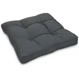 Beautissu Sitzkissen 50 x 50 x 10 cm grau 1 St.