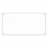 vidaXL Küchenrückwand Transparent 100×50 cm Hartglas