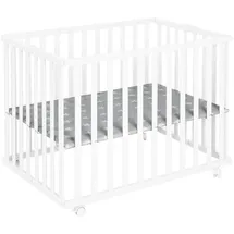 roba Laufgitter, mit Rädern, Little Stars White