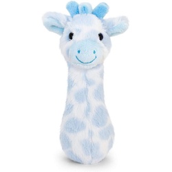 azzesso Kuscheltier Giraffe (1-St., Rassel), Rassel, flauschiges Stofftier, Blau, Plüsch blau