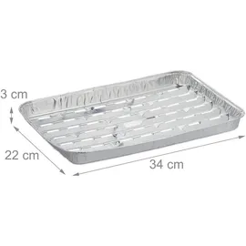 Relaxdays Grillschale 34 x 22 cm 25er Set