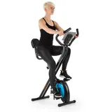 Capital Sports Heimtrainer Azura Air Heimtrainer (Tablet-Halterung), Standfahrrad Heimtrainer Hometrainer Fahrrad klappbar Cardio Fitness schwarz