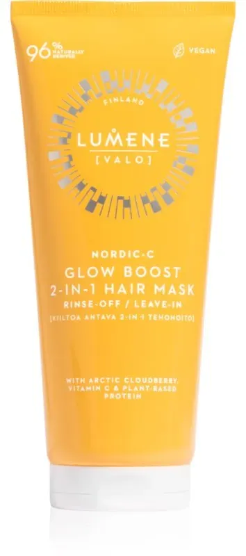 Lumene Nordic-C [VALO] Glow Boost aufhellende Hautmaske für das Haar 200 ml
