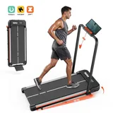 Kehot Laufband klappbar, 2-in-1 Walking Pad 1–12 km/h, 150 kg, App-Steuerung, LED Display, manuelle Steigung, für Zuhause