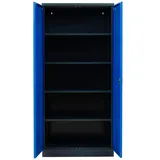 Proregal Bee Aktenschrank 195 x 92 x 42 cm Schwarz-Blau