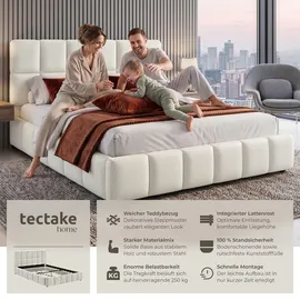 Tectake Shirley 180 x 200 cm Teddy creme
