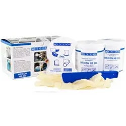 WEICON HB 300, stahlgefülltes hochtemperaturbeständiges Epoxidharz-System für Reparatur und Formgebung, 1 kg, dunkelgrau