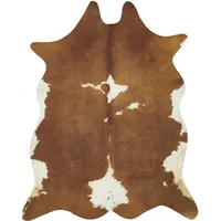 Andiamo Teppich Kuhfell Creme-braun 125cm x 155cm