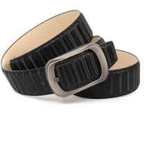 Anthoni Crown Ledergürtel schwarz 85