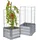 Spetebo Hochbeet Mit Rankhilfe 92 x 47 x 47 cm Silber