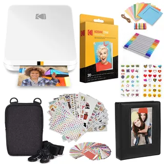Kodak Step Slim Mobiler Sofortbilddrucker – Drucken Sie kabellos Fotos im Format 5,1 x 7,6 cm auf Zink-Papier mit iOS- und Android-Geräten