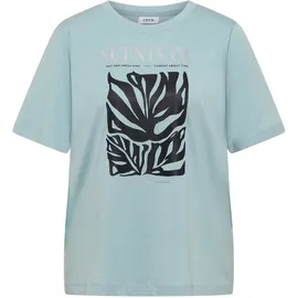 Cecil T-Shirt mit Rundhals und Frontprint - M