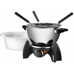 UNOLD FONDUE SET - Fondue-Topf - 500 W - Black/Stainless