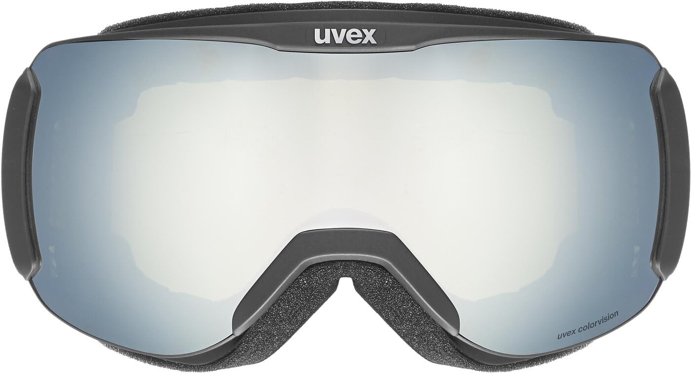 Uvex Downhill 2100 CV Skibrille (Farbe: 2130 black matt, mirror white/colorvision green (S2))