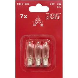 Konstsmide 1042-030 Top-Kerze 3 St. E10 34 V Klar