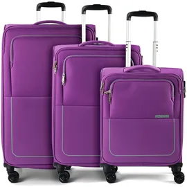American Tourister Air Wave Koffer-Set 3-tlg. lila
