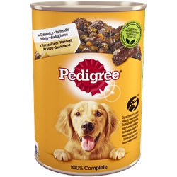 PEDIGREE Adult Dose 400g - Huhn und Gemüse in Gelatine Nassfutter für Hunde (Rabatt für Stammkunden 3%)