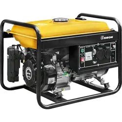 Eurom Benzin Generator GE2501 2,2 kW 15 Liter Tank Notstromaggregat 230V Strom