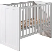 Vipack Babybett, Babybett mit Liegefläche 60 x 120 cm weiß lackiert weiß