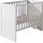 Vipack Babybett, Babybett mit Liegefläche 60 x 120 cm weiß lackiert weiß