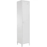 Salino | Schrank mit 1 Tür in Metallweiß