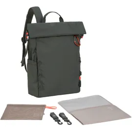 Lässig Outdoor Rolltop Backpack dunkelgrün