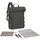 Lässig Outdoor Rolltop Backpack dunkelgrün
