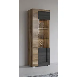 OTTO home Standvitrine Roger 55 x 35 x 160 cm Braun