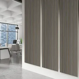FibroTech Akustikpaneel Quanti Grey 2 St. 244 x 52 x 1,8 cm