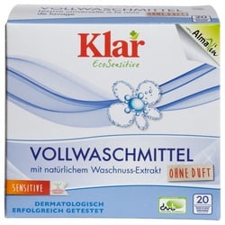 Klar Vollwaschmittel mit Waschnuss-Extrakt 1 1kg