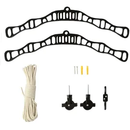 MonsterShop Deckentrockner 1,8 m schwarz