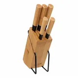 5five simply smart Küchenmesser-Set mit Bambusständer,