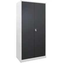Proregal Flügeltürschrank Owl 195 x 95 x 40 cm Lichtgrau/Anthrazitgrau