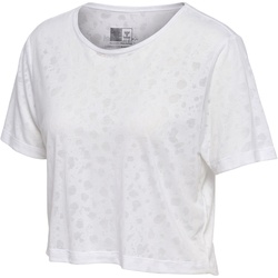 hummel hmlMT IRIS Burnout Crop T-Shirt Damen 9001 - white L