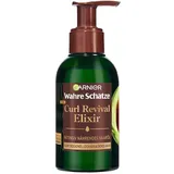 Garnier Wahre Schätze Curl Revival Elixir Intensiv Nährendes Haaröl mit Avocado-Öl und Shea-Butter, Mit Anti-Frizz-Effekt, Für sehr trockenes, lockiges und dickes Haar, 120 ml