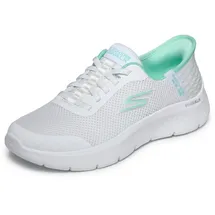 SKECHERS Go Walk Flex Grand Entry Damen Slip-On Weiß/Mint 36