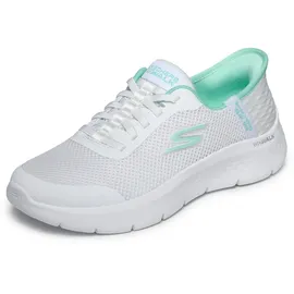 SKECHERS Go Walk Flex Grand Entry Damen Slip-On Weiß/Mint 36